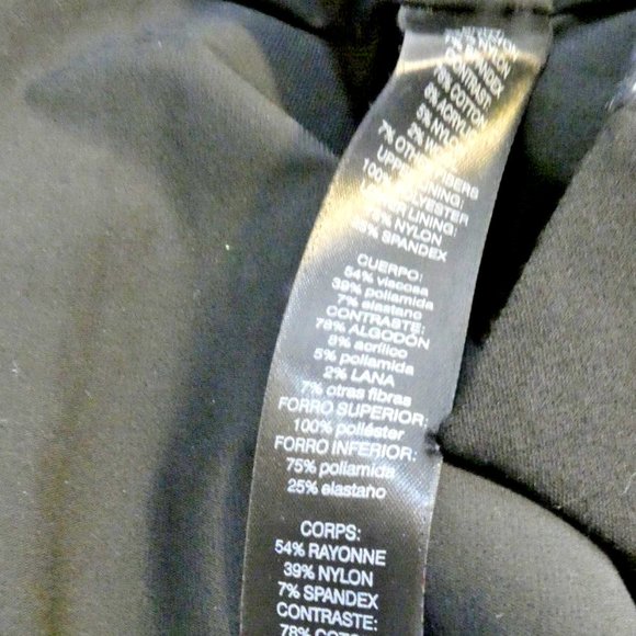 WHBM Dress size 8 Black Glitter Accent Sleeveless Shift Business Office Party - Picture 9 of 11